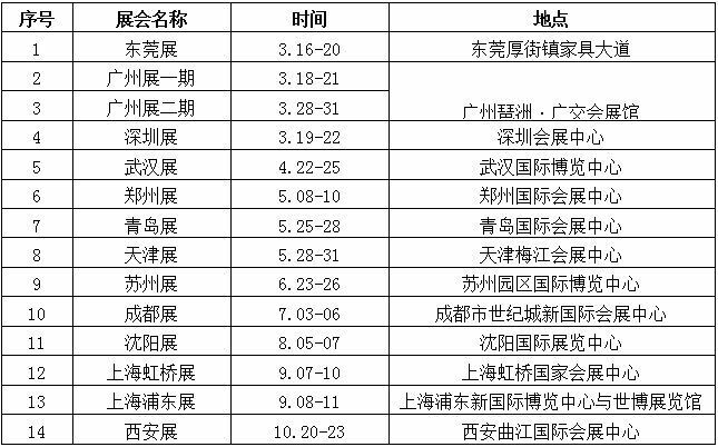 2016年最全办公家具展时间表-香蕉成人在线网站欧迪办公家具分享